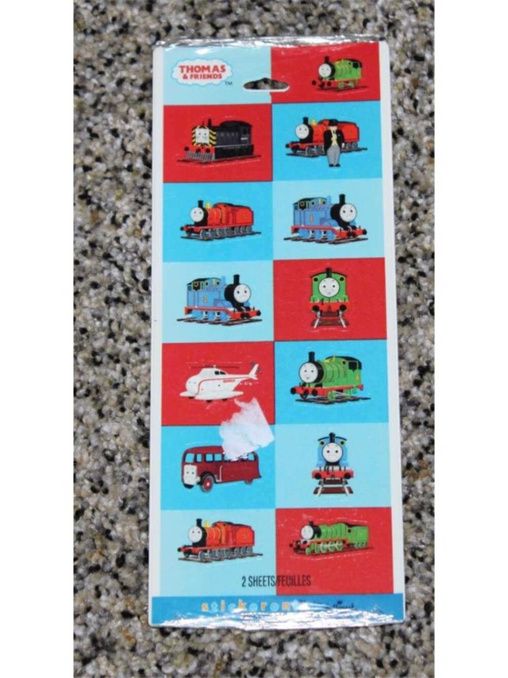 NEW Vintage 2005 Thomas The Tank Engine Stickeroni Stickers 2 Sheets Hallmark